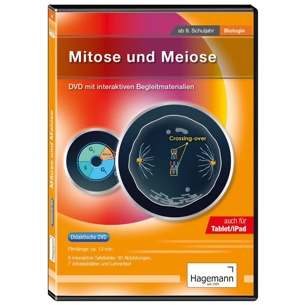 Mitose und Meiose Didaktische DVD, Schullizenz, Tablet-Version
