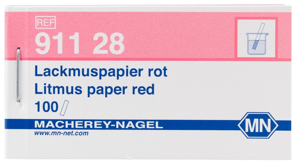 Lackmuspapier rot, Heftchen pH-Indikator ohne Farbskala