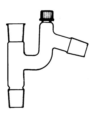 Zweihalsaufsatz NS 29 mit Schraubkappe für Rohr 8