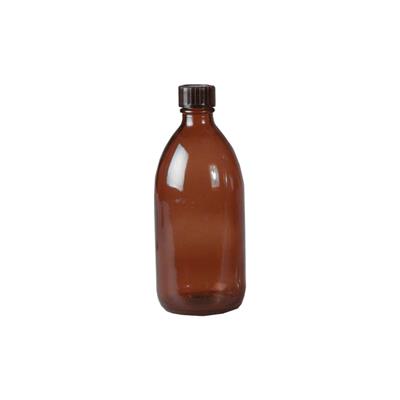 Enghals-Verpackungsflasche 500 ml Braunglas, GL 25
